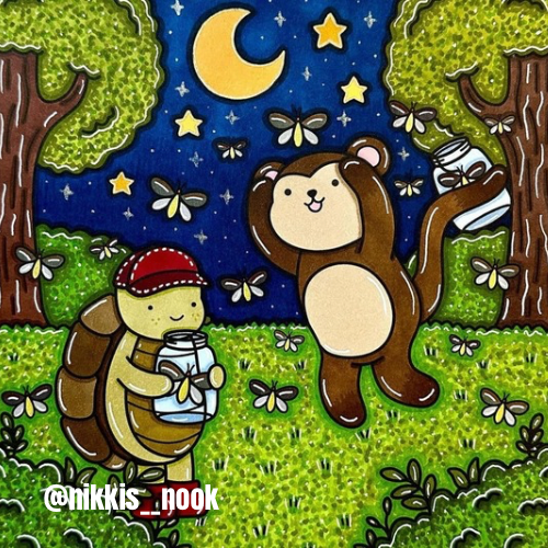 Summer tails coloring book