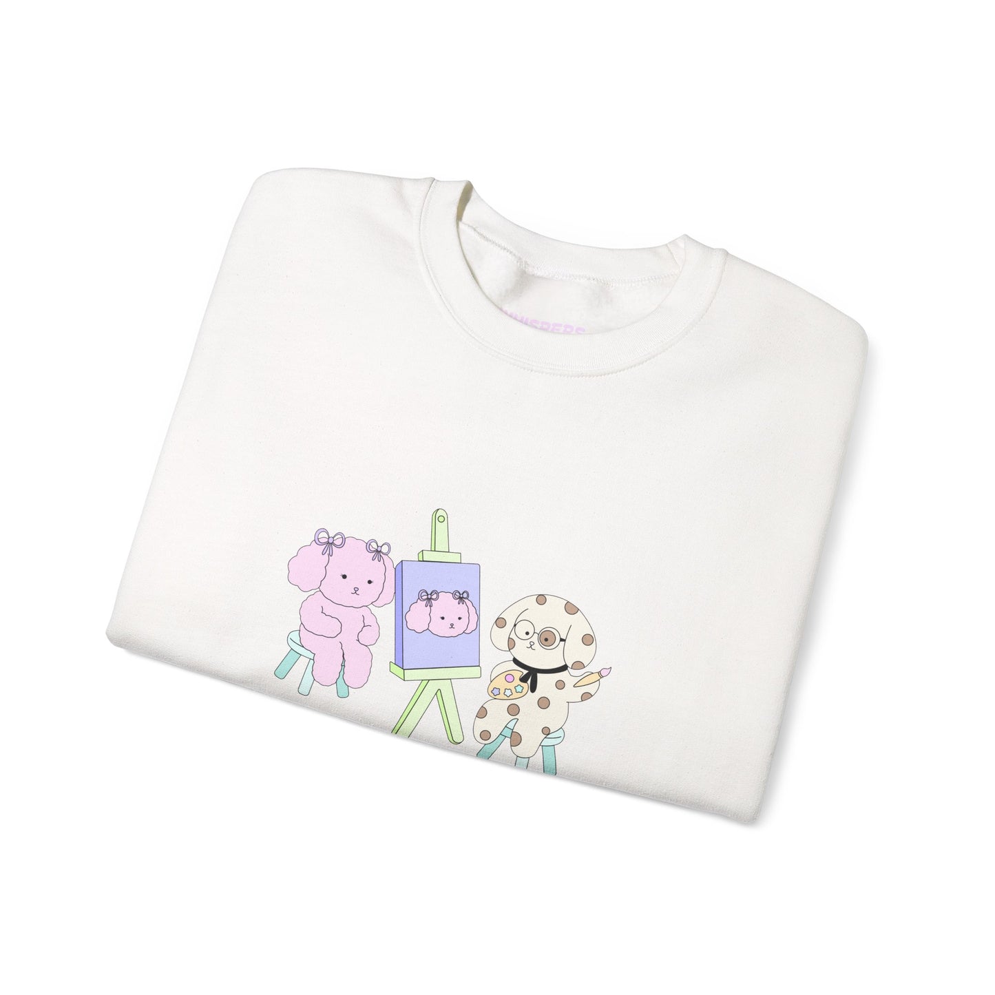 You Are The Art sweatshirt - here, there, everywhere collection. Cute Animal Art Crewneck Sweatshirt