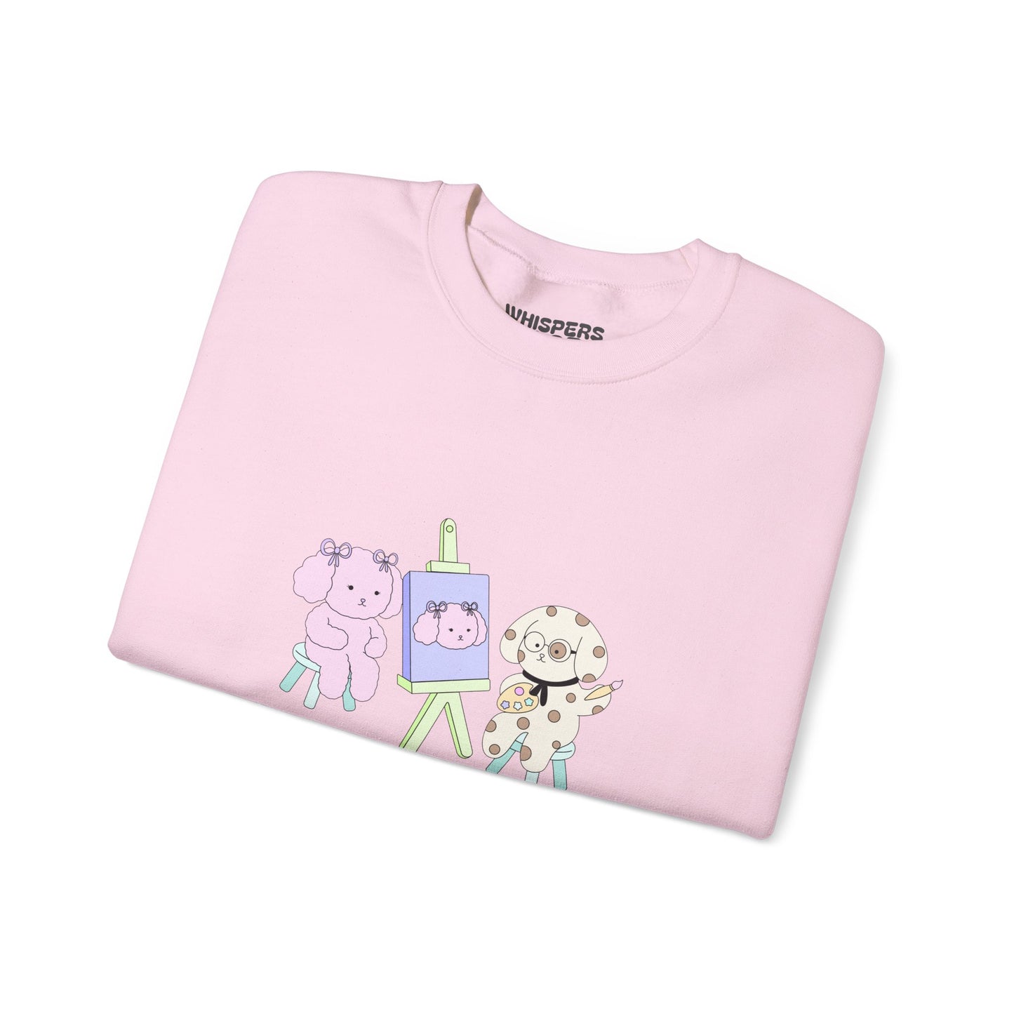 You Are The Art sweatshirt - here, there, everywhere collection. Cute Animal Art Crewneck Sweatshirt