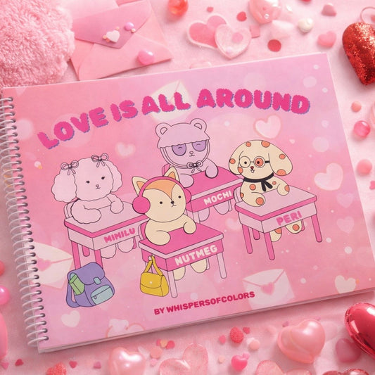 LOVE IS ALL AROUND COLORING BOOK ONLY