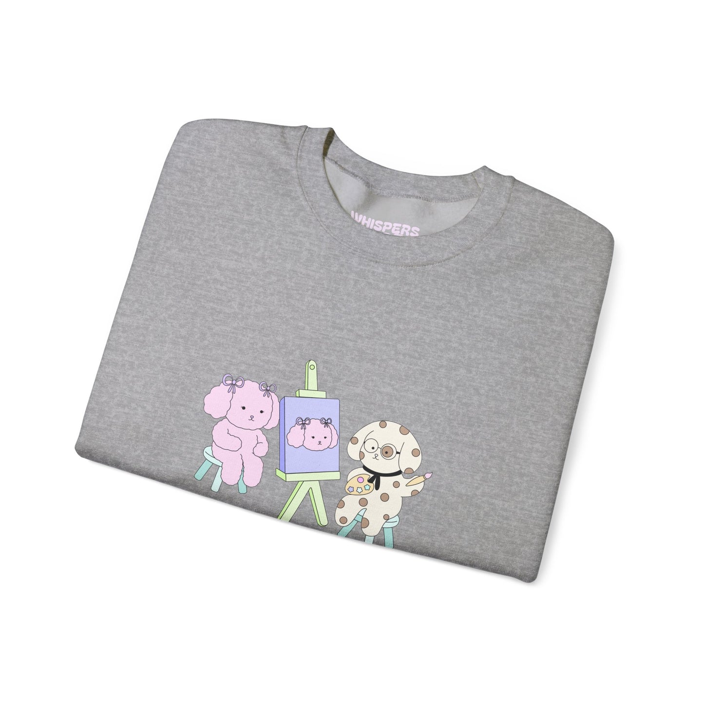You Are The Art sweatshirt - here, there, everywhere collection. Cute Animal Art Crewneck Sweatshirt