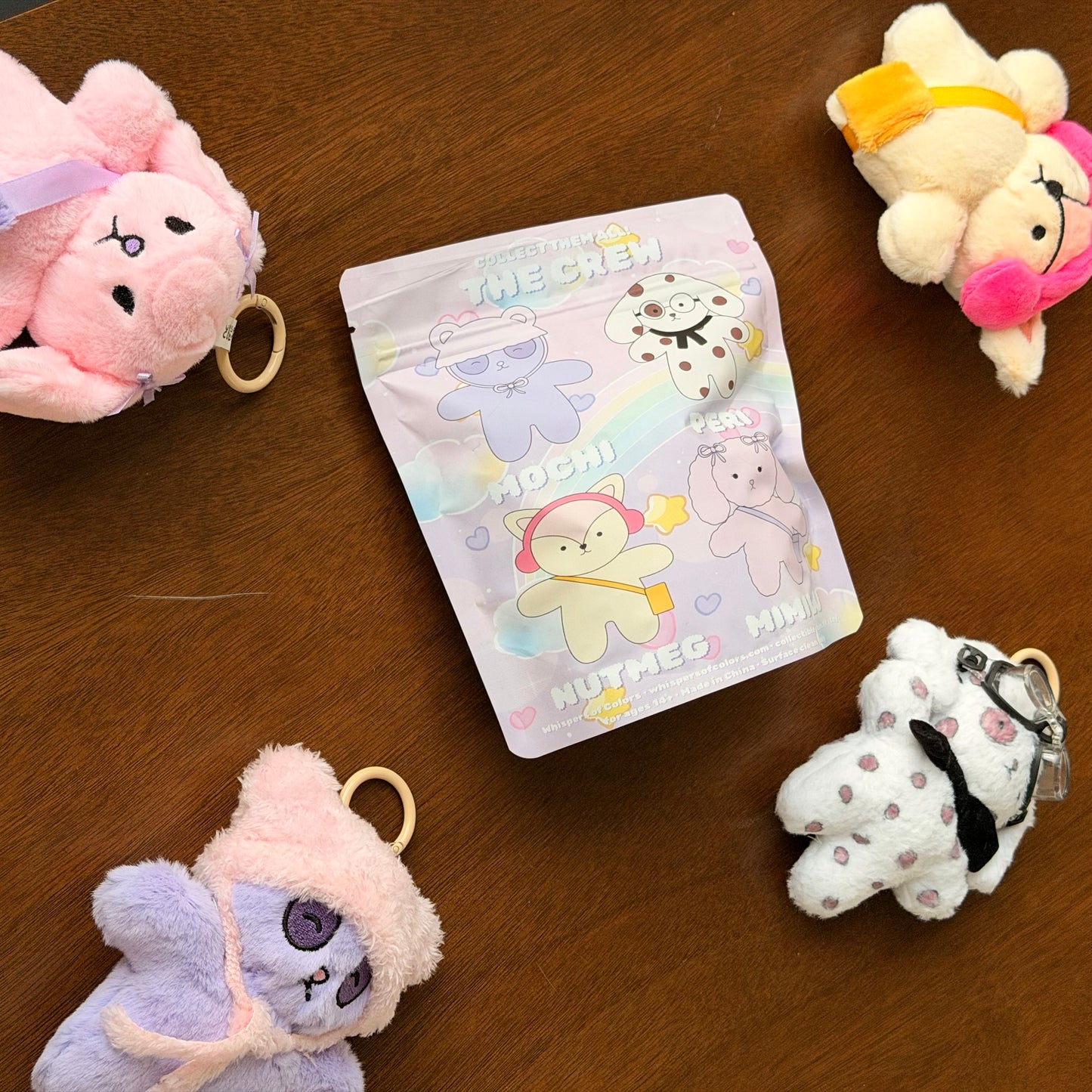 Color puffs- plushie keychain blind bag