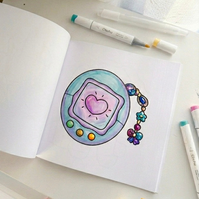 Bold & Easy Y2K Cuties Coloring Book