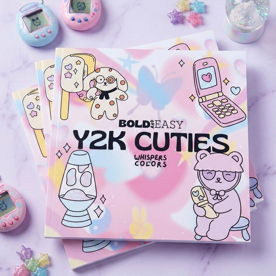 Bold & Easy Y2K Cuties Coloring Book